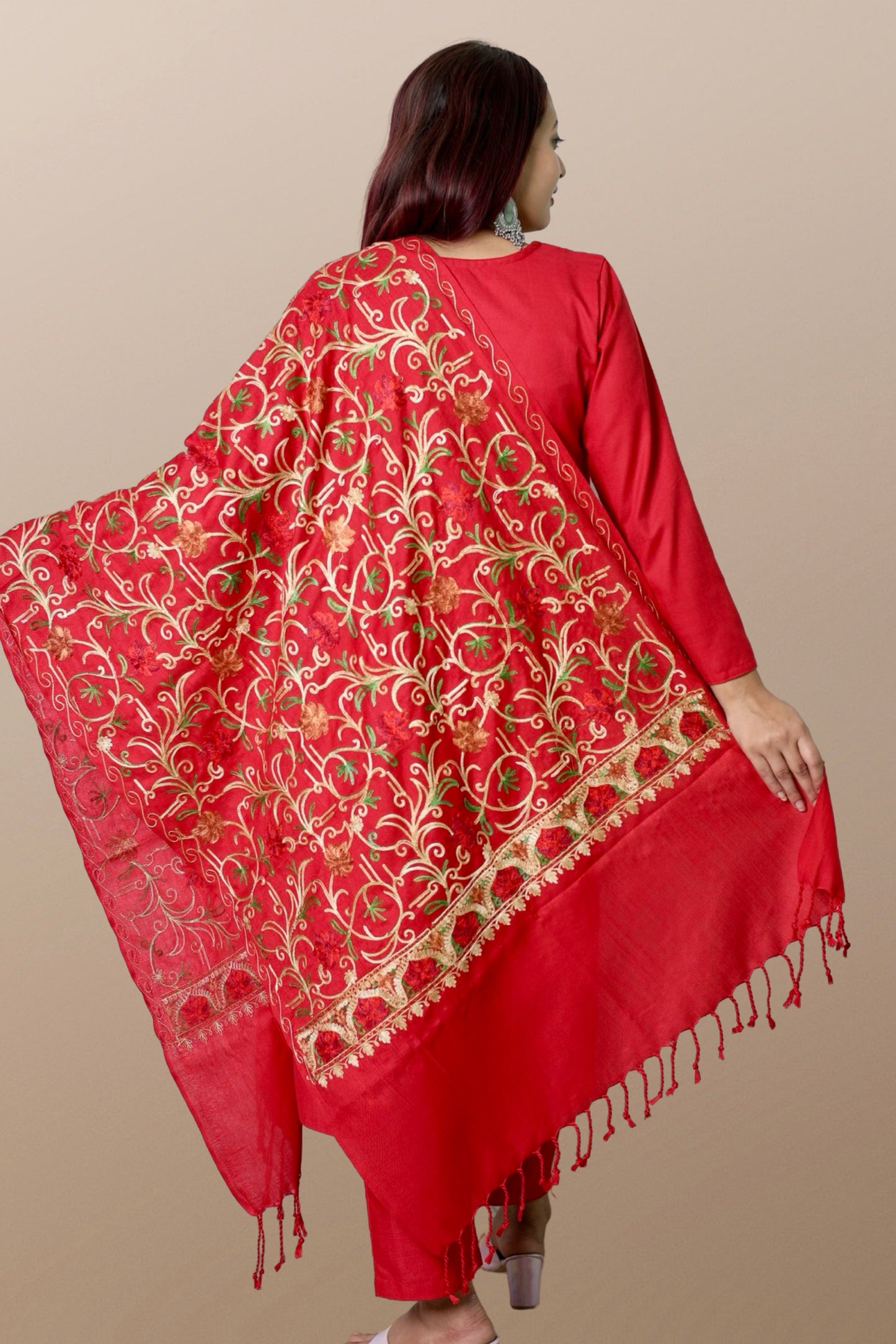 plus size winter wear suit set women woolen Kurta kurti pant dupatta 36 38 40 42 44 46 48 S M L XL XXL 3XL warm woollen ethnic indian festival daily wear stylish ladies straight long comfortable curvy