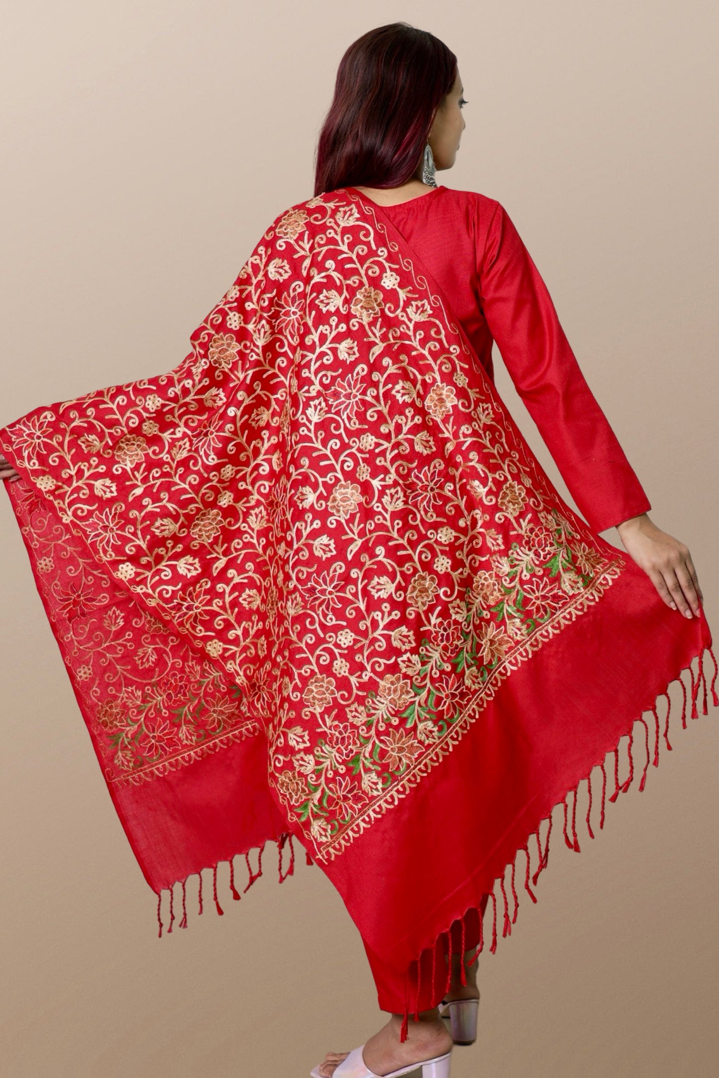 plus size winter wear suit set women woolen Kurta kurti pant dupatta 36 38 40 42 44 46 48 S M L XL XXL 3XL warm woollen ethnic indian festival daily wear stylish ladies straight long comfortable curvy