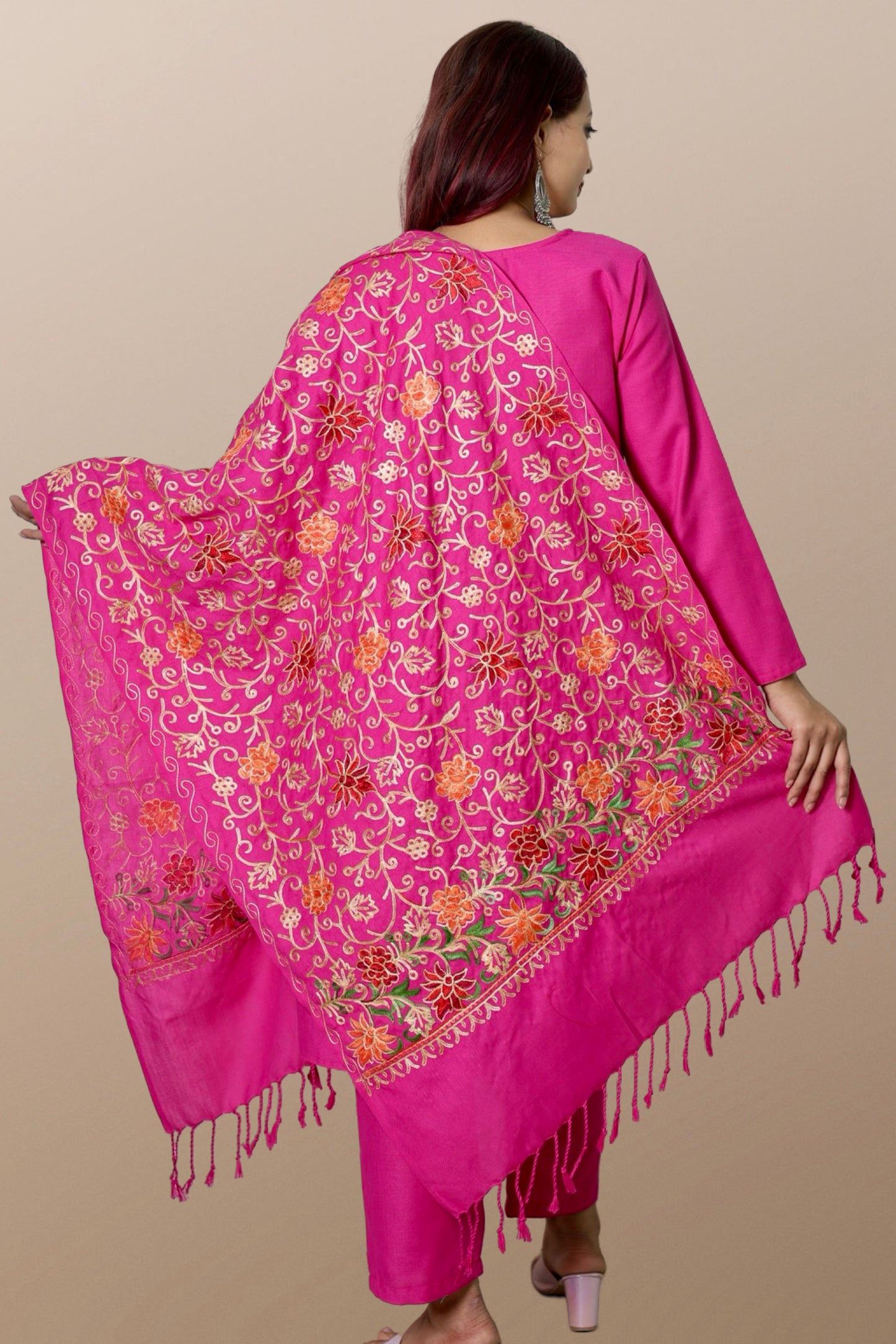 plus size winter wear suit set women woolen Kurta kurti pant dupatta 36 38 40 42 44 46 48 S M L XL XXL 3XL warm woollen ethnic indian festival daily wear stylish ladies straight long comfortable curvy