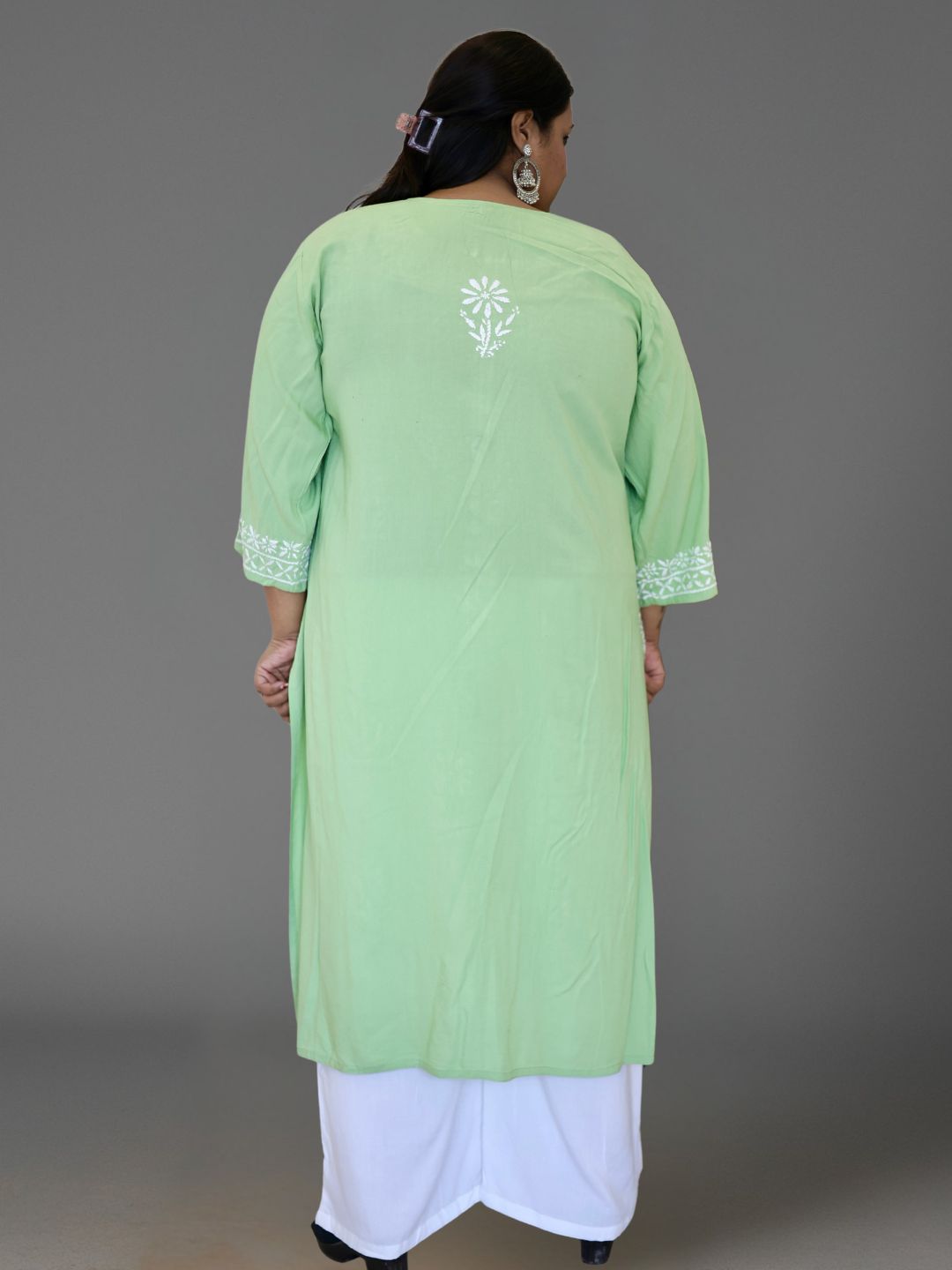 plus size chikankari kurta women ethnic embroidered lucknowi chikan kurti festival daily wear handcrafted casual summer comfortable straight fit lakhnavi chicken ladies 3XL 4XL 5XL 6XL 7XL 8XL 9XL 10XL 11XL, 12XL, 13XL, 14XL, 15XL.
