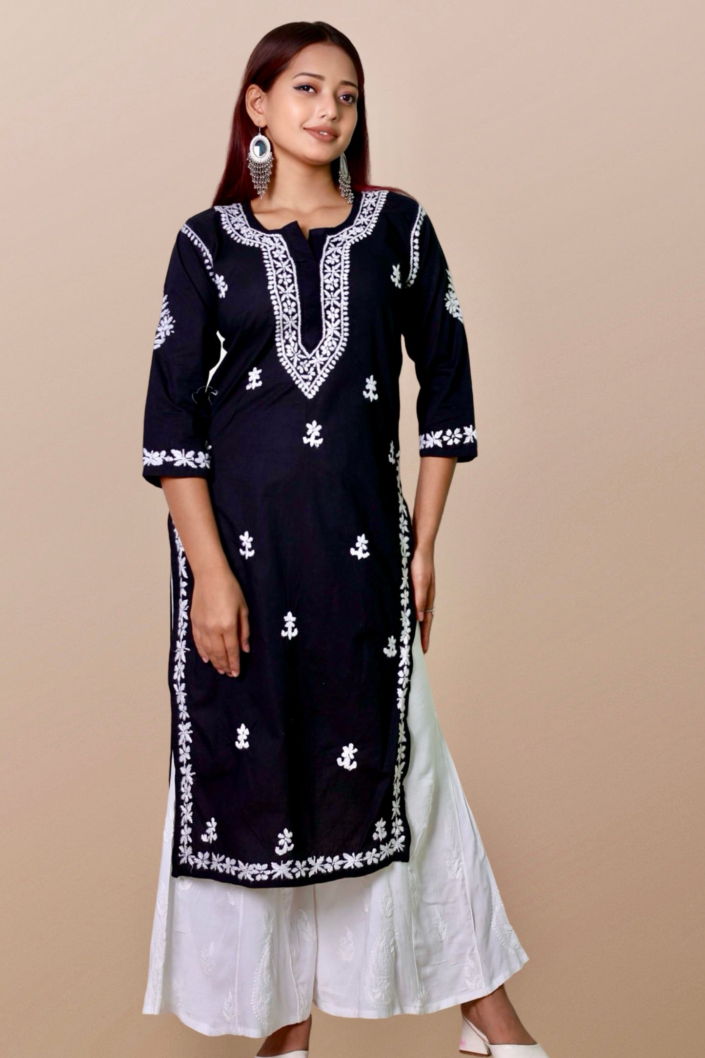 plus size chikankari kurta women embroidered lucknowi chikan kurti kashmiri ethnic summer lightweight festival daily wear casual comfortable straight 3xl 4xl 5xl 6xl 7xl 8xl 9xl 10xl chicken kurty
