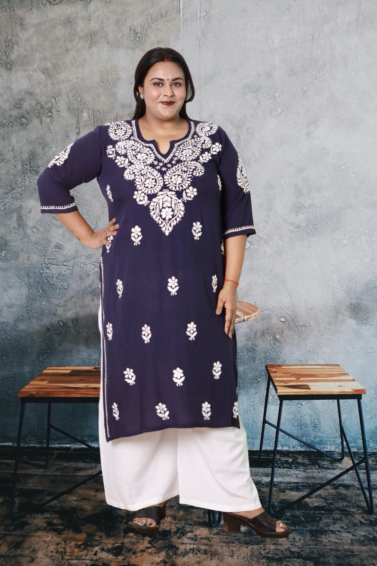 Plus Size Chikankari Kurti Lucknow Plus Size Chikankari Kurti 3XL 4XL 5XL 6XL 7XL 8XL 9XL 10XL 11XL 12XL