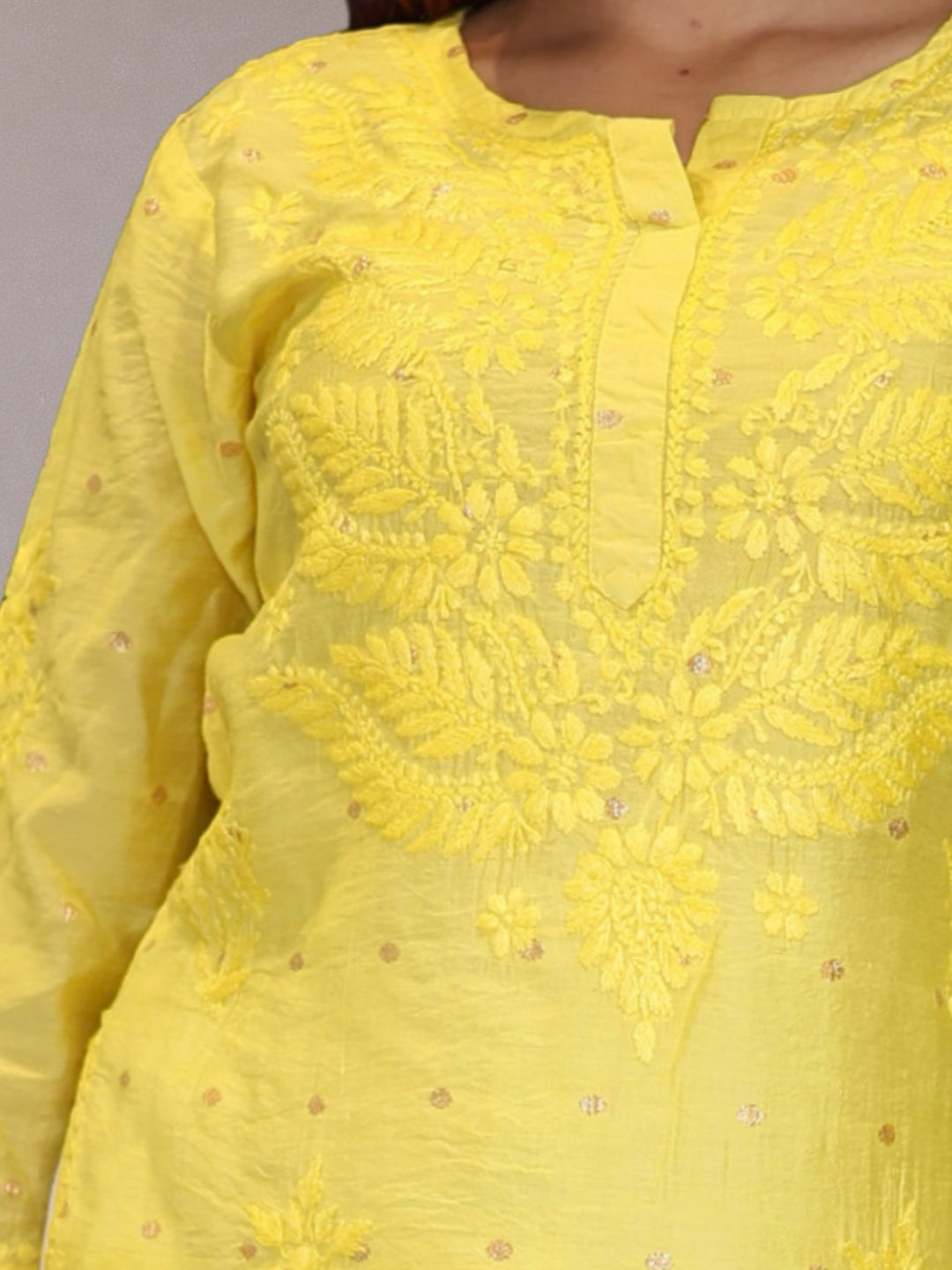 chikankari kurta women ethnic embroidered lucknowi chikan kurti festival daily wear girls handcrafted chanderi silk fabric casual summer comfortable regular formal straight fit lakhnavi chicken ladies