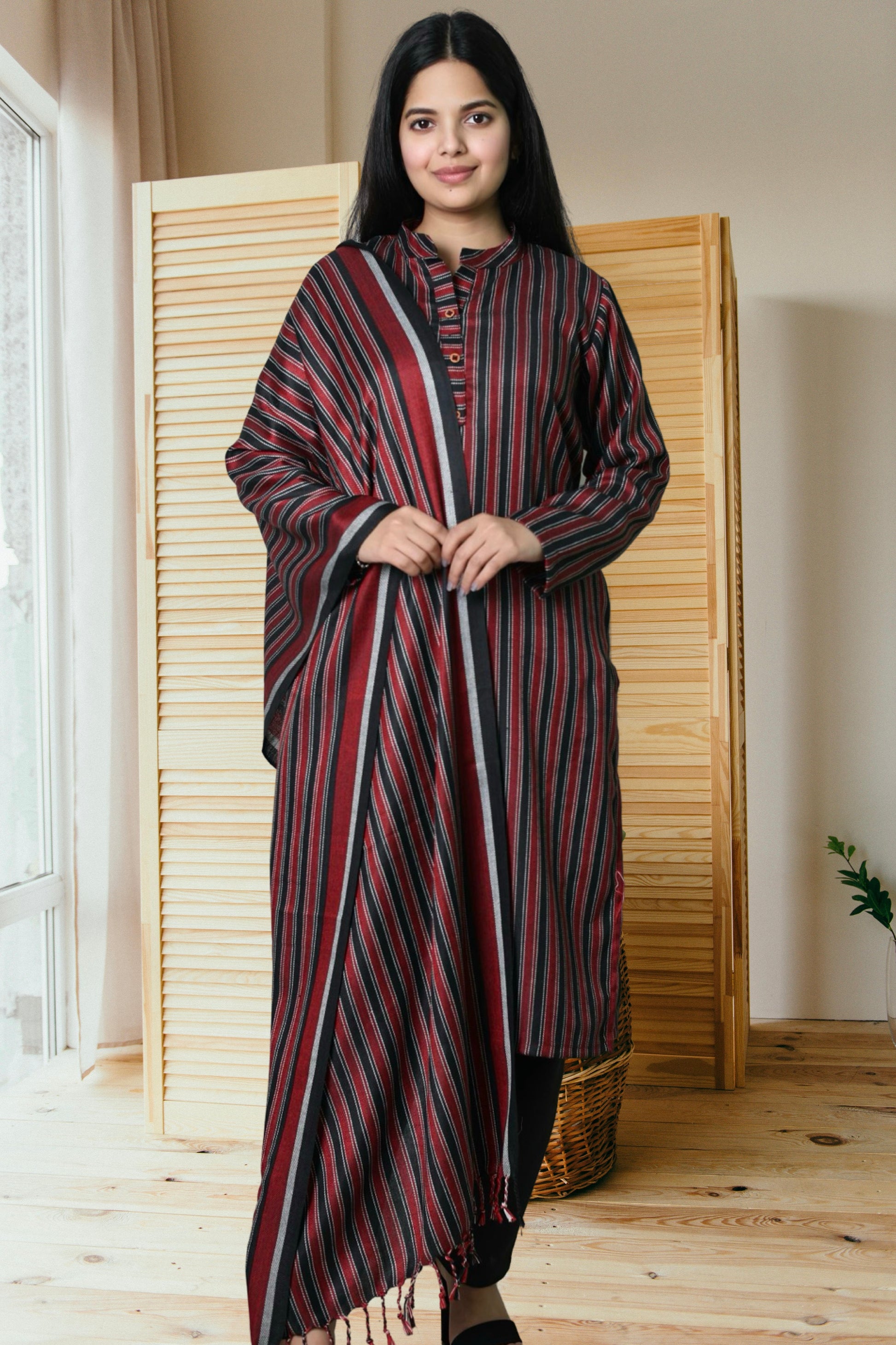 plus size winter wear kurta set women woolen kurti pant dupatta 38 40 42 44 46 48 50 52 54 56 58 S M L Xl Xxl 3xl 4xl 5xl 6xl 7xl 8xl 9xl 10xl 11xl 12xl warm woollen ethnic indian festival daily wear stylish ladies straight long comfortable curvy