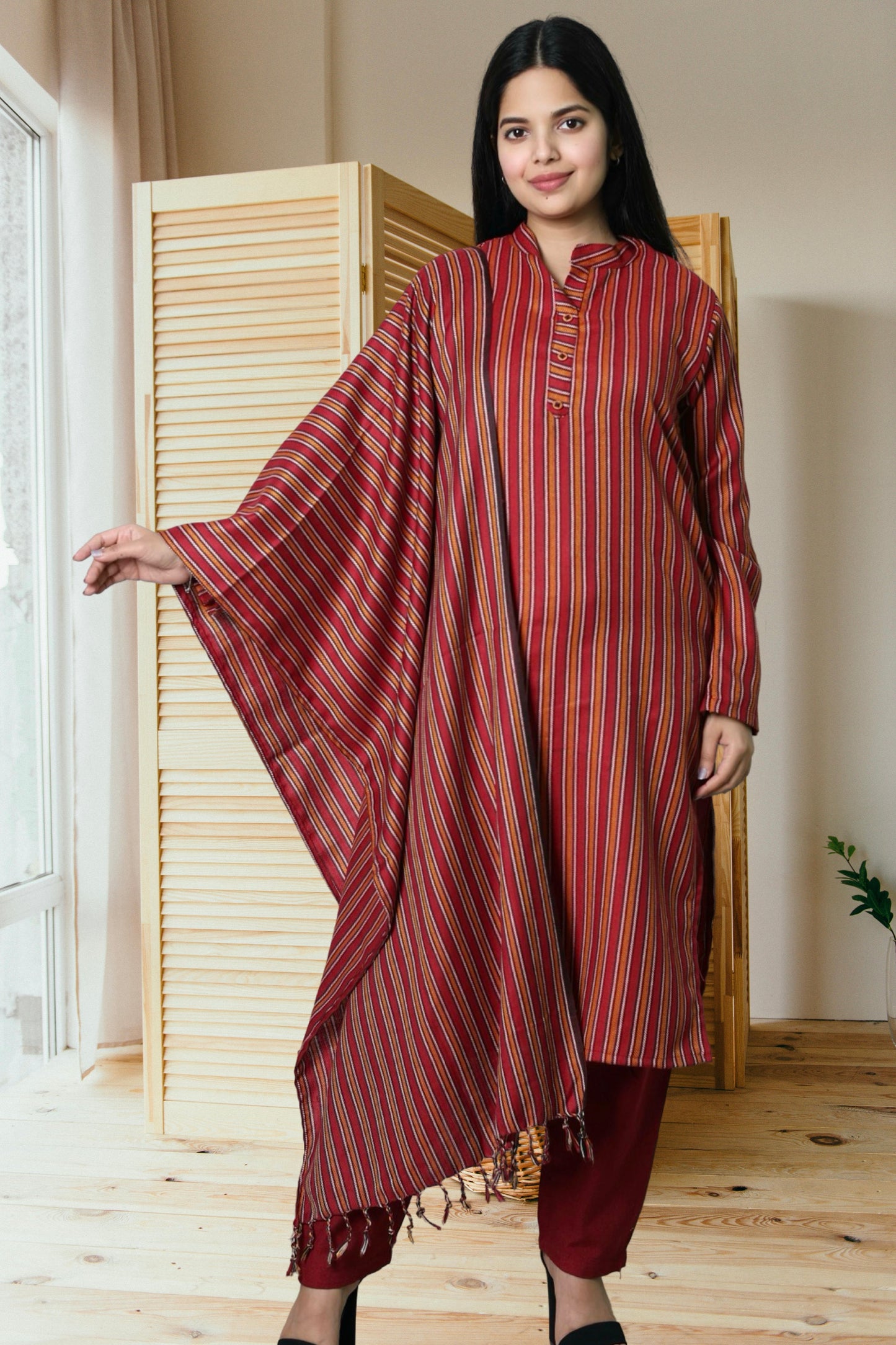 plus size winter wear kurta set women woolen kurti pant dupatta 38 40 42 44 46 48 50 52 54 56 58 S M L Xl Xxl 3xl 4xl 5xl 6xl 7xl 8xl 9xl 10xl 11xl 12xl warm woollen ethnic indian festival daily wear stylish ladies straight long comfortable curvy