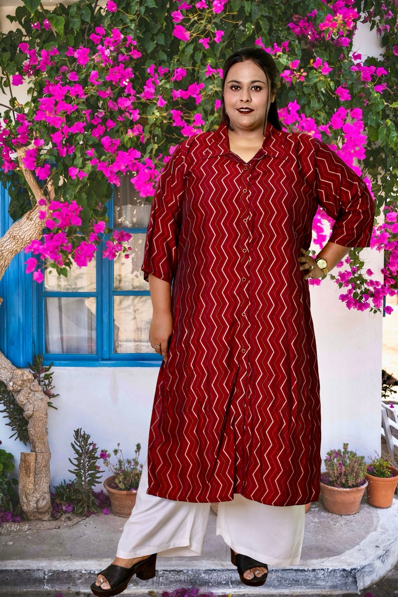 PLUS SIZE MUSLIN PRINTED KURTA – MyPlusFashion