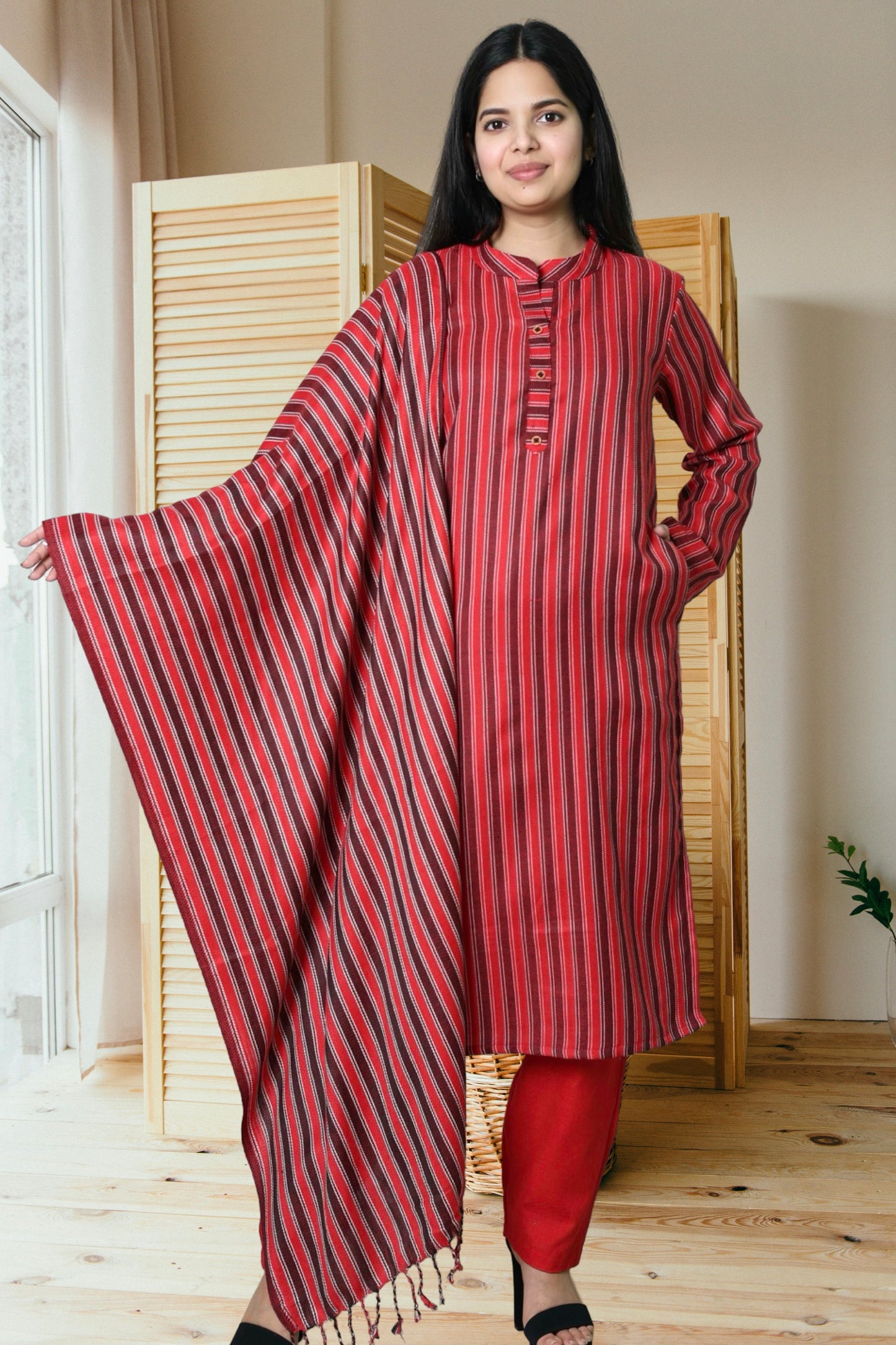 plus size winter wear kurta set women woolen kurti pant dupatta 38 40 42 44 46 48 50 52 54 56 58 S M L Xl Xxl 3xl 4xl 5xl 6xl 7xl 8xl 9xl 10xl 11xl 12xl warm woollen ethnic indian festival daily wear stylish ladies straight long comfortable curvy