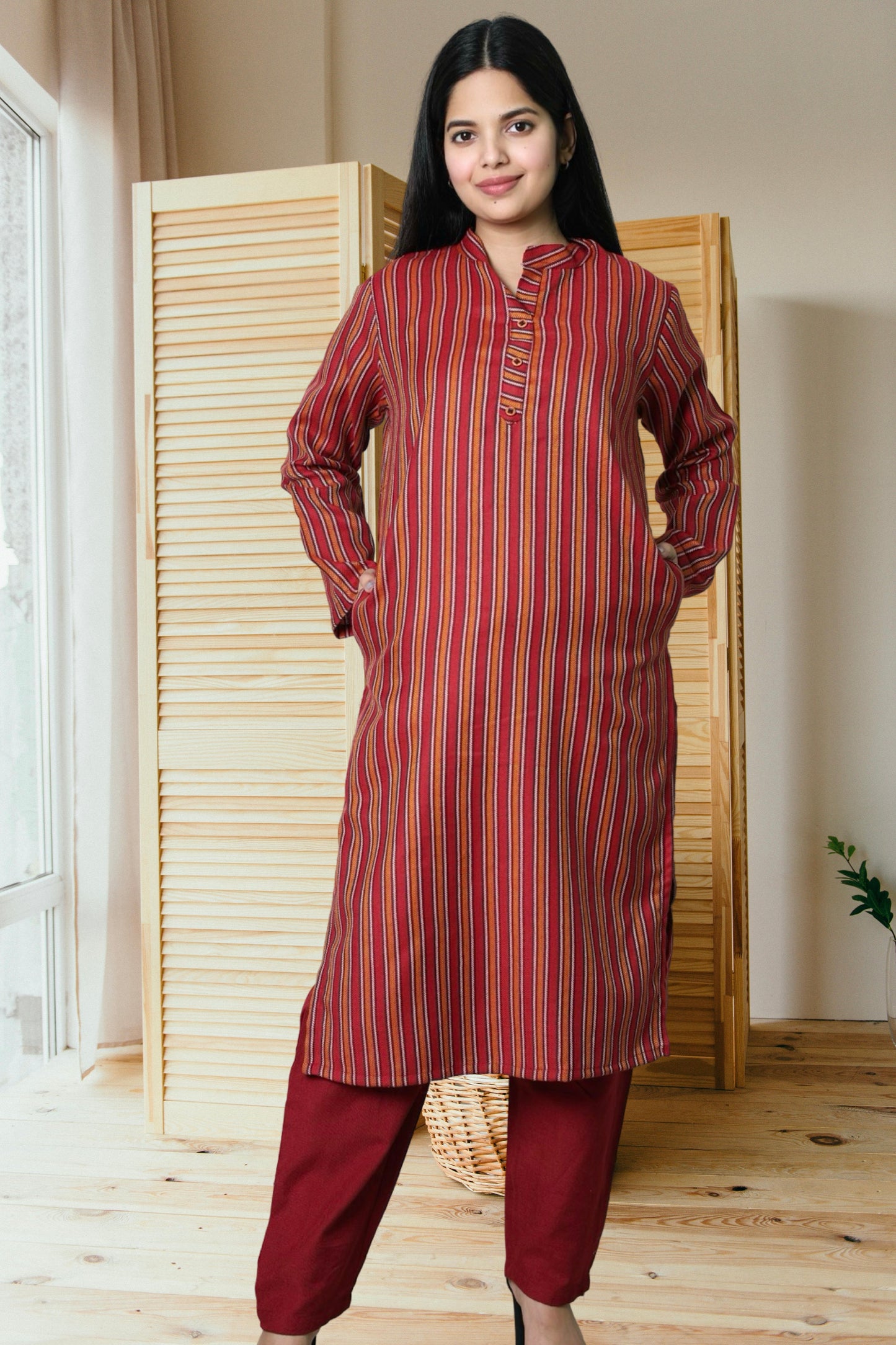 plus size winter wear kurta set women woolen kurti pant dupatta 38 40 42 44 46 48 50 52 54 56 58 S M L Xl Xxl 3xl 4xl 5xl 6xl 7xl 8xl 9xl 10xl 11xl 12xl warm woollen ethnic indian festival daily wear stylish ladies straight long comfortable curvy