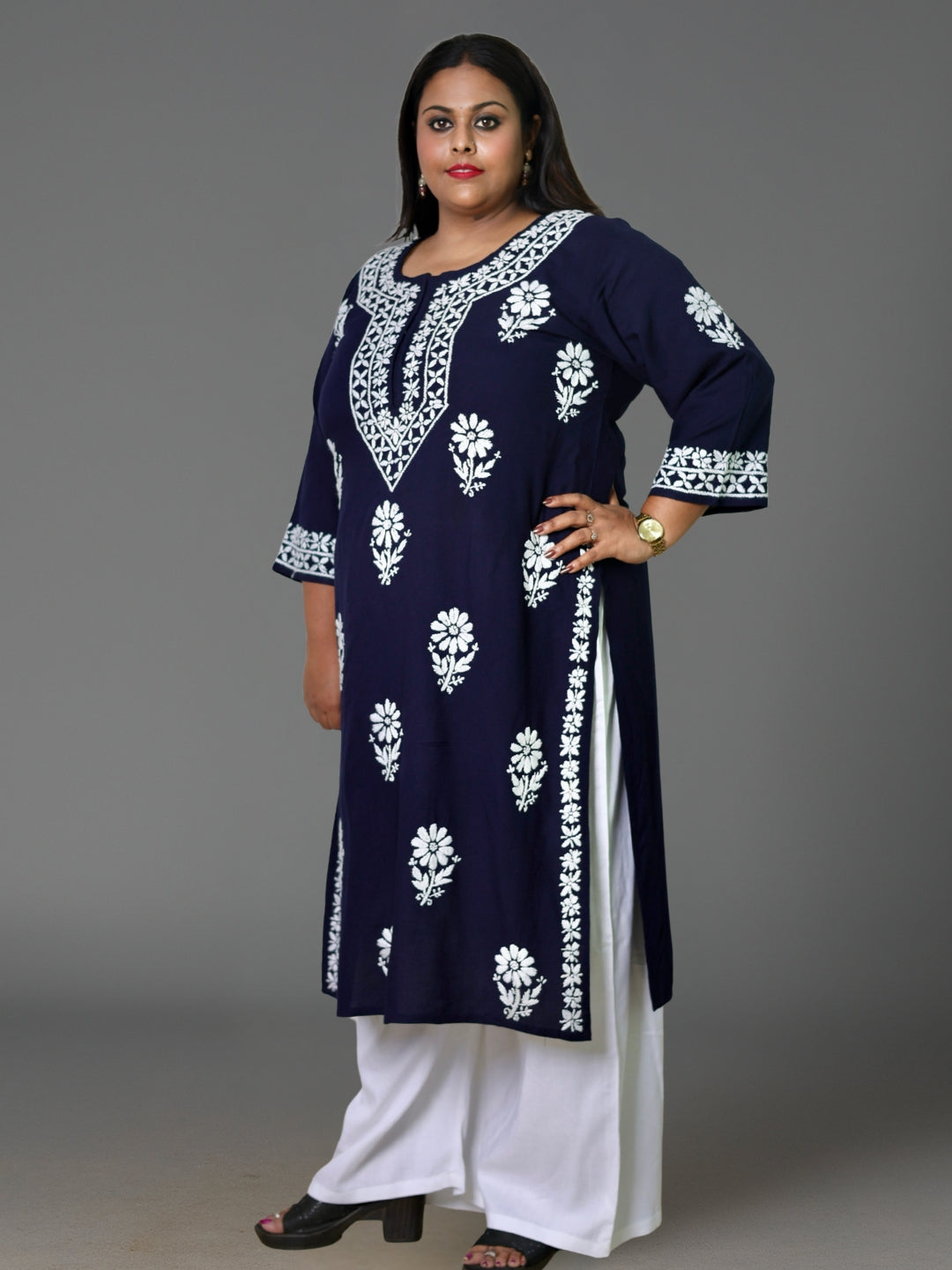 plus size chikankari kurta women ethnic embroidered lucknowi chikan kurti festival daily wear handcrafted casual summer comfortable straight fit lakhnavi chicken ladies 3XL 4XL 5XL 6XL 7XL 8XL 9XL 10XL 11XL, 12XL, 13XL, 14XL, 15XL.
