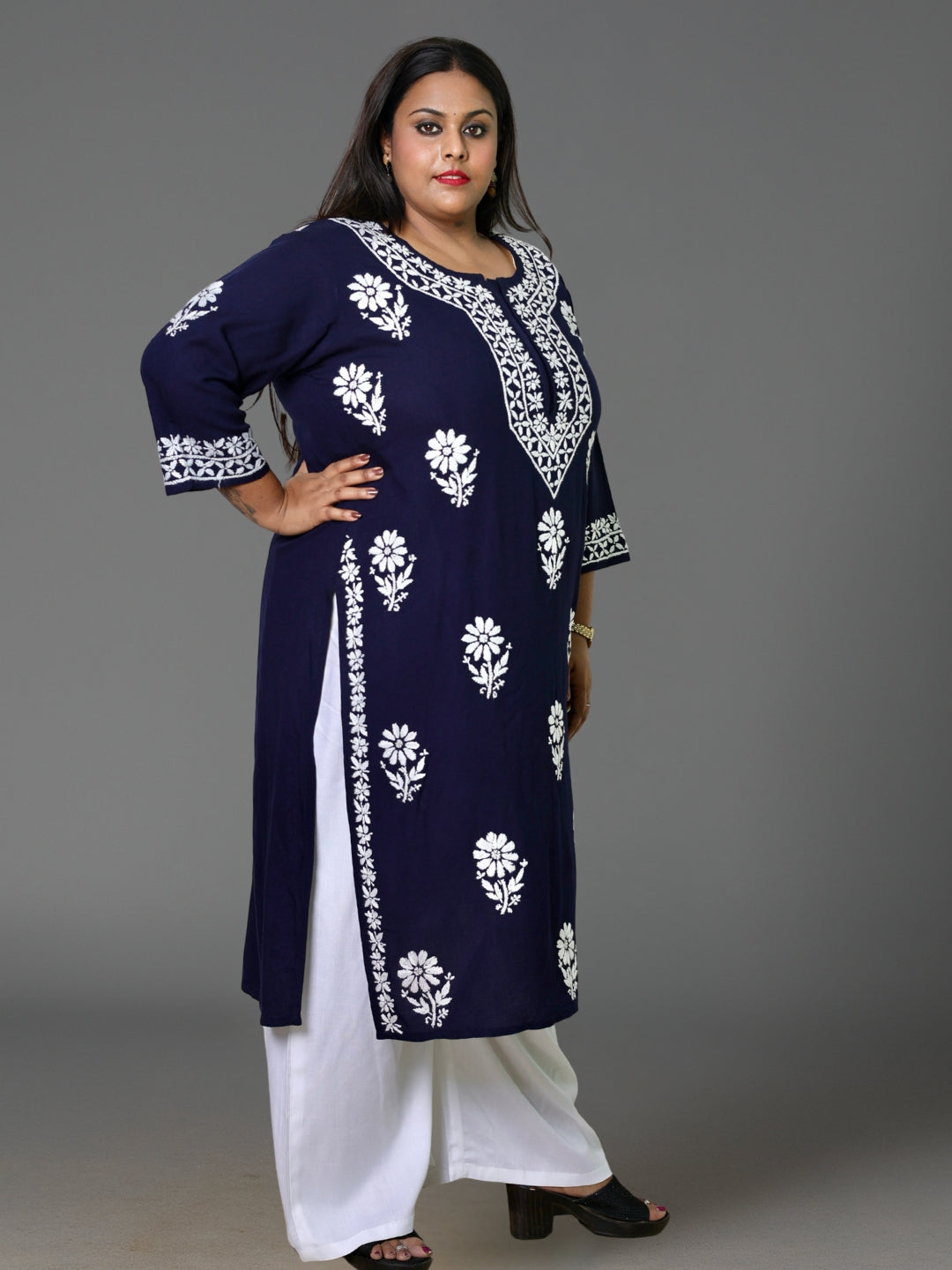 plus size chikankari kurta women ethnic embroidered lucknowi chikan kurti festival daily wear handcrafted casual summer comfortable straight fit lakhnavi chicken ladies 3XL 4XL 5XL 6XL 7XL 8XL 9XL 10XL 11XL, 12XL, 13XL, 14XL, 15XL.
