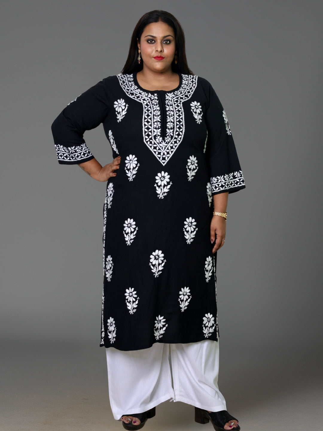plus size chikankari kurta women ethnic embroidered lucknowi chikan kurti festival daily wear handcrafted casual summer comfortable straight fit lakhnavi chicken ladies 3XL 4XL 5XL 6XL 7XL 8XL 9XL 10XL 11XL, 12XL, 13XL, 14XL, 15XL.
