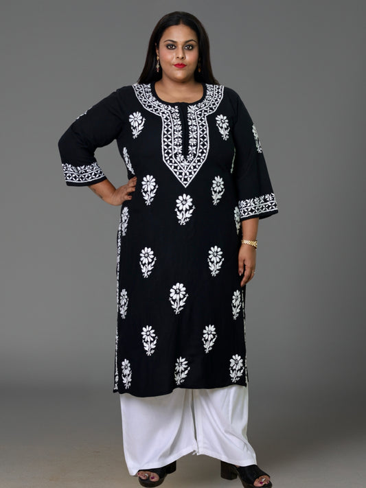 plus size chikankari kurta women ethnic embroidered lucknowi chikan kurti festival daily wear handcrafted casual summer comfortable straight fit lakhnavi chicken ladies 3XL 4XL 5XL 6XL 7XL 8XL 9XL 10XL 11XL, 12XL, 13XL, 14XL, 15XL.
