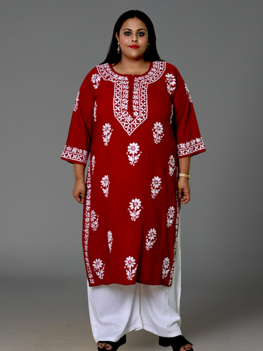 plus size chikankari kurta women ethnic embroidered lucknowi chikan kurti festival daily wear handcrafted casual summer comfortable straight fit lakhnavi chicken ladies 3XL 4XL 5XL 6XL 7XL 8XL 9XL 10XL 11XL, 12XL, 13XL, 14XL, 15XL.

