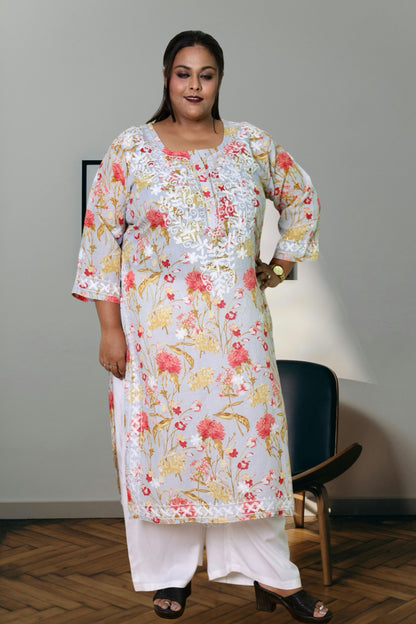 plus size kurta for women 10xl,11xl,12xl,13xl,14xl,15xl
chikankari kurta women embroidered aari work chikan kurti ethnic daily wear girls comfortable regular lakhnavi chicken kurty, 