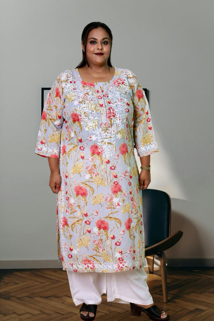 plus size kurta for women 10xl,11xl,12xl,13xl,14xl,15xl
chikankari kurta women embroidered aari work chikan kurti ethnic daily wear girls comfortable regular lakhnavi chicken kurty, 