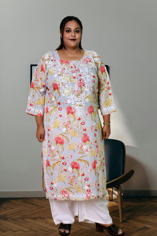 plus size kurta for women 10xl,11xl,12xl,13xl,14xl,15xl
chikankari kurta women embroidered aari work chikan kurti ethnic daily wear girls comfortable regular lakhnavi chicken kurty, 