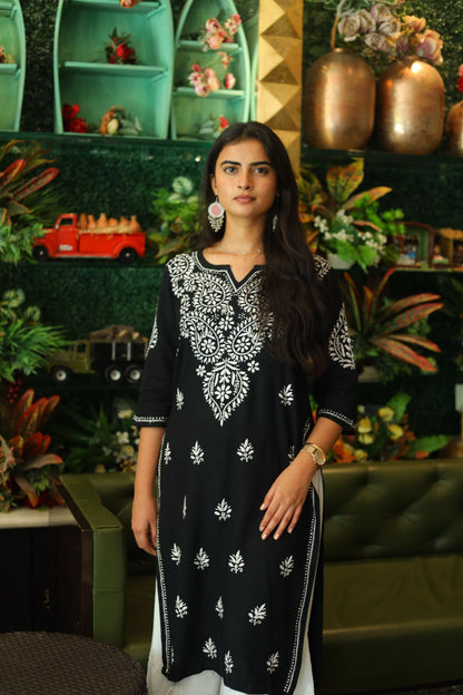 Chikankari Kurti , Lucknowi Kurti, Handcrafted