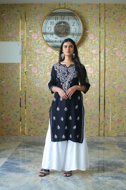 Chikankari Kurti , Lucknowi Kurti, Handcrafted