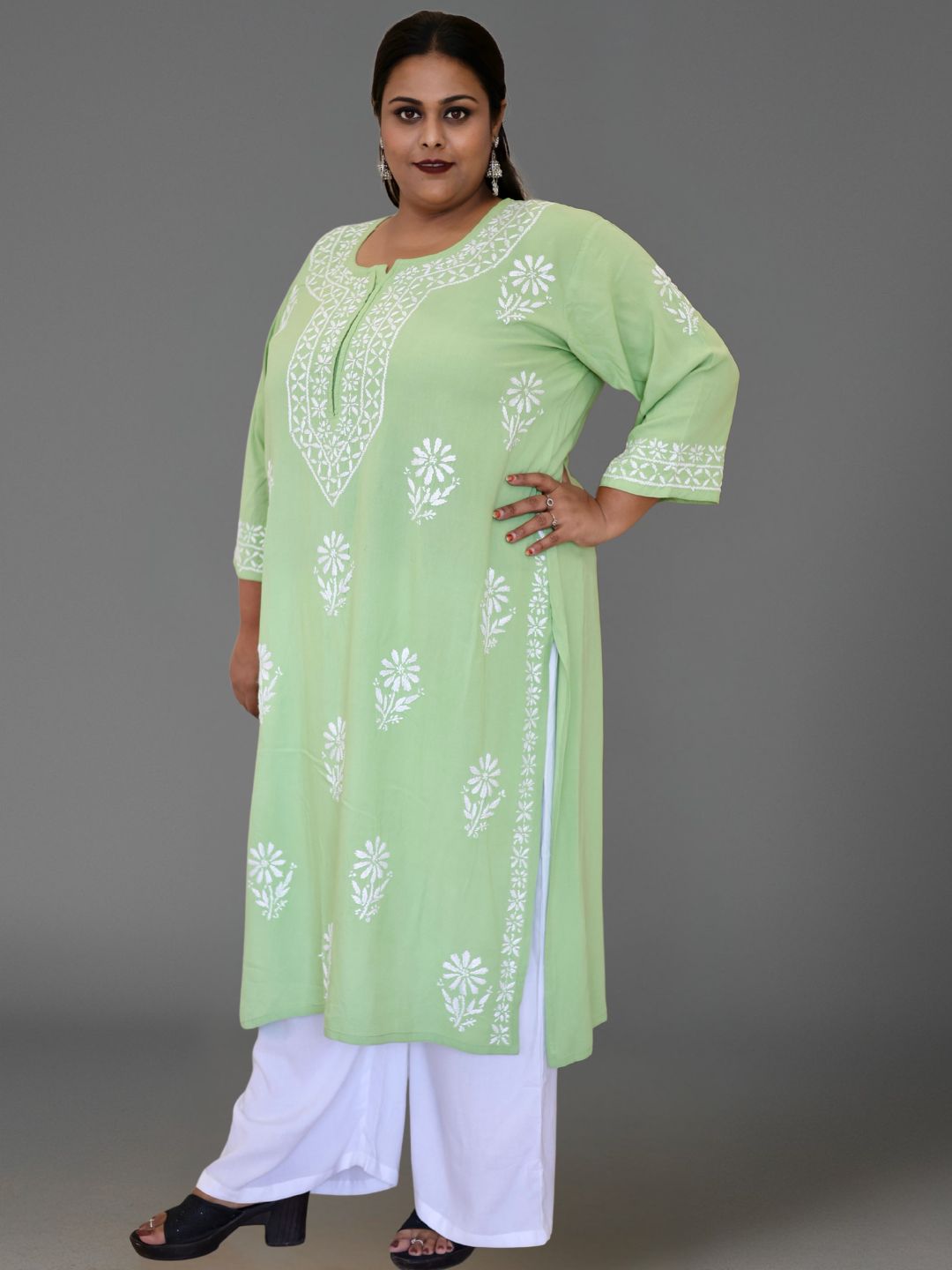 plus size chikankari kurta women ethnic embroidered lucknowi chikan kurti festival daily wear handcrafted casual summer comfortable straight fit lakhnavi chicken ladies 3XL 4XL 5XL 6XL 7XL 8XL 9XL 10XL 11XL, 12XL, 13XL, 14XL, 15XL.
