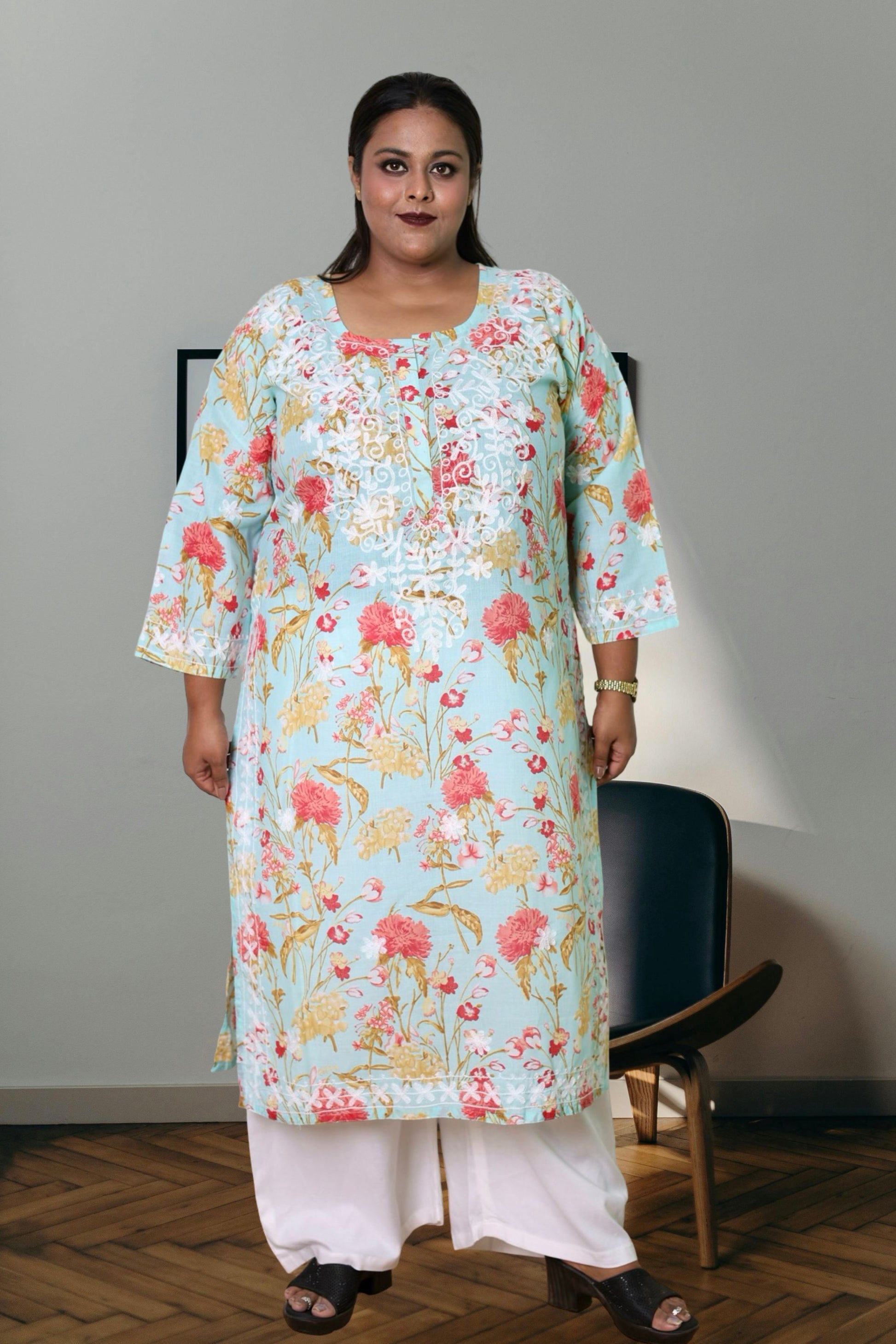 plus size kurta for women 10xl,11xl,12xl,13xl,14xl,15xl
chikankari kurta women embroidered aari work chikan kurti ethnic daily wear girls comfortable regular lakhnavi chicken kurty, 