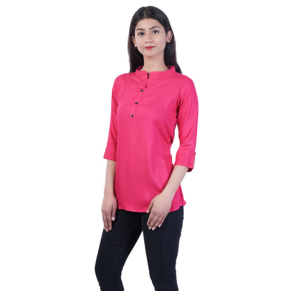 Plus Size Top Pink