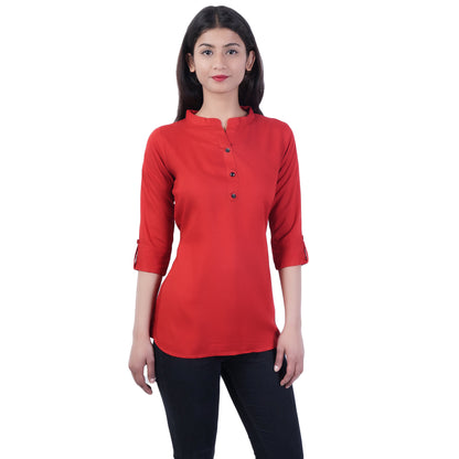 Plus Size Top Red