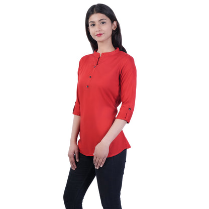 Plus Size Top Red