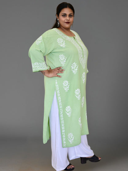 plus size chikankari kurta women ethnic embroidered lucknowi chikan kurti festival daily wear handcrafted casual summer comfortable straight fit lakhnavi chicken ladies 3XL 4XL 5XL 6XL 7XL 8XL 9XL 10XL 11XL, 12XL, 13XL, 14XL, 15XL.

