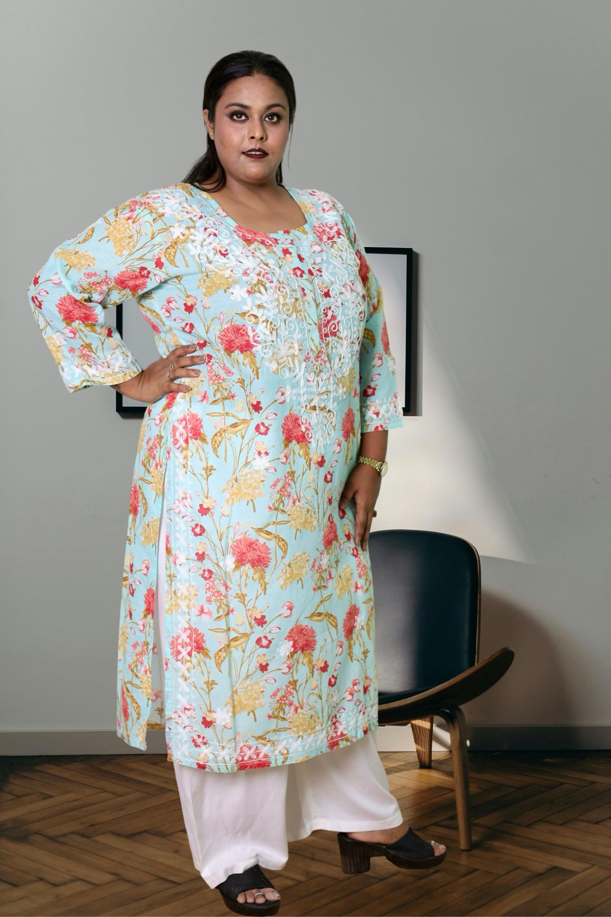 plus size kurta for women 10xl,11xl,12xl,13xl,14xl,15xl
chikankari kurta women embroidered aari work chikan kurti ethnic daily wear girls comfortable regular lakhnavi chicken kurty, 