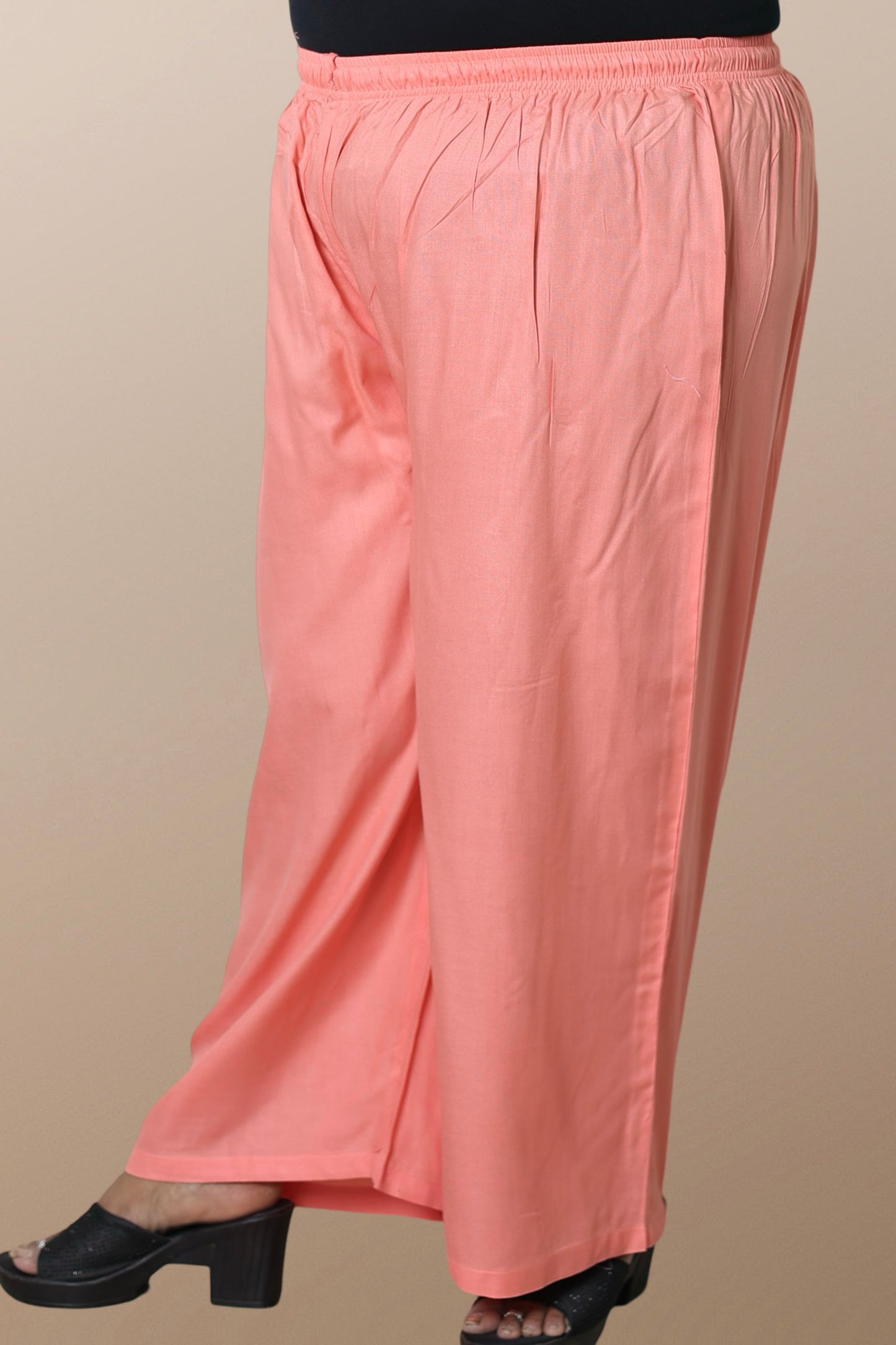 Plus Size Palazzo Pants for Women XXS to 15XL Peach