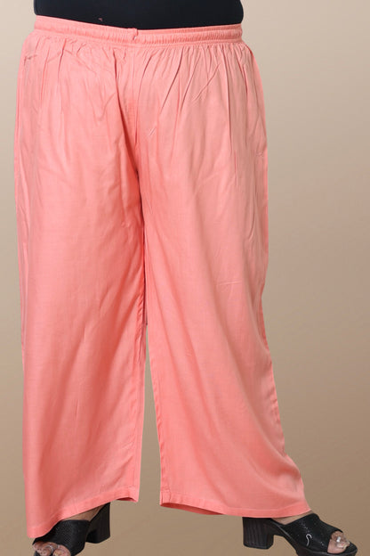 Plus Size Palazzo Pants for Women XXS to 15XL Peach