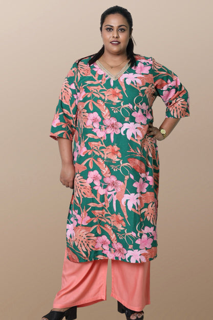 Plus Size Palazzo Pants for Women XXS to 15XL Peach