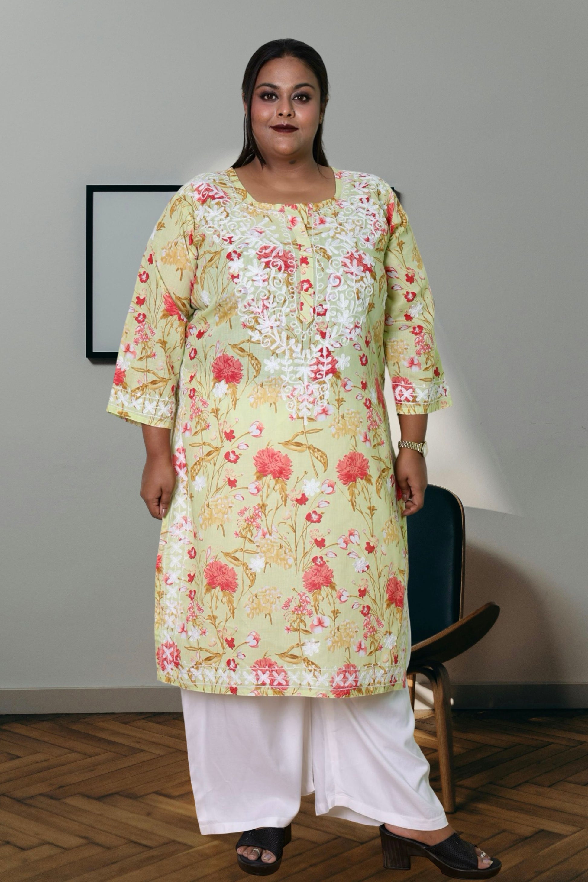 plus size kurta for women 10xl,11xl,12xl,13xl,14xl,15xl
chikankari kurta women embroidered aari work chikan kurti ethnic daily wear girls comfortable regular lakhnavi chicken kurty, 