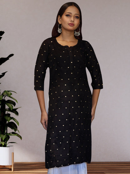 chikankari kurta women ethnic embroidered lucknowi chikan kurti festival daily wear girls handcrafted chanderi silk fabric casual summer comfortable regular formal straight fit lakhnavi chicken ladies
