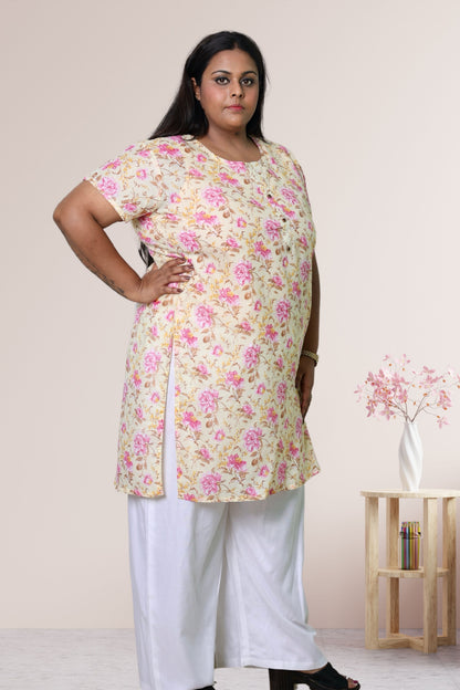 Plus Size Printed Kurti For Women 3xl to 15xl