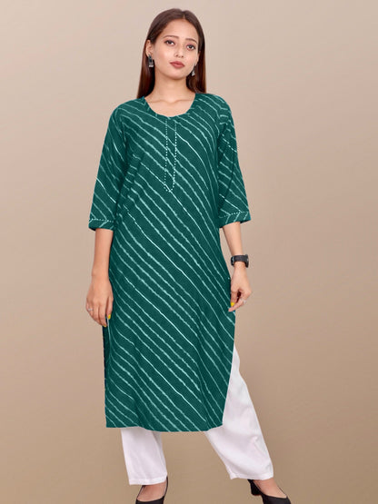 Plus Size Kurta Green