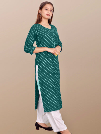 Plus Size Kurta Green