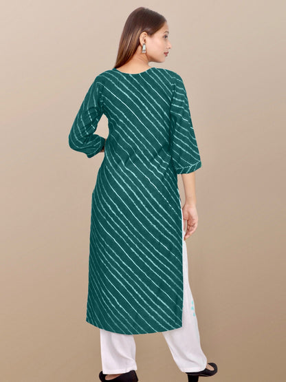 Plus Size Kurta Green