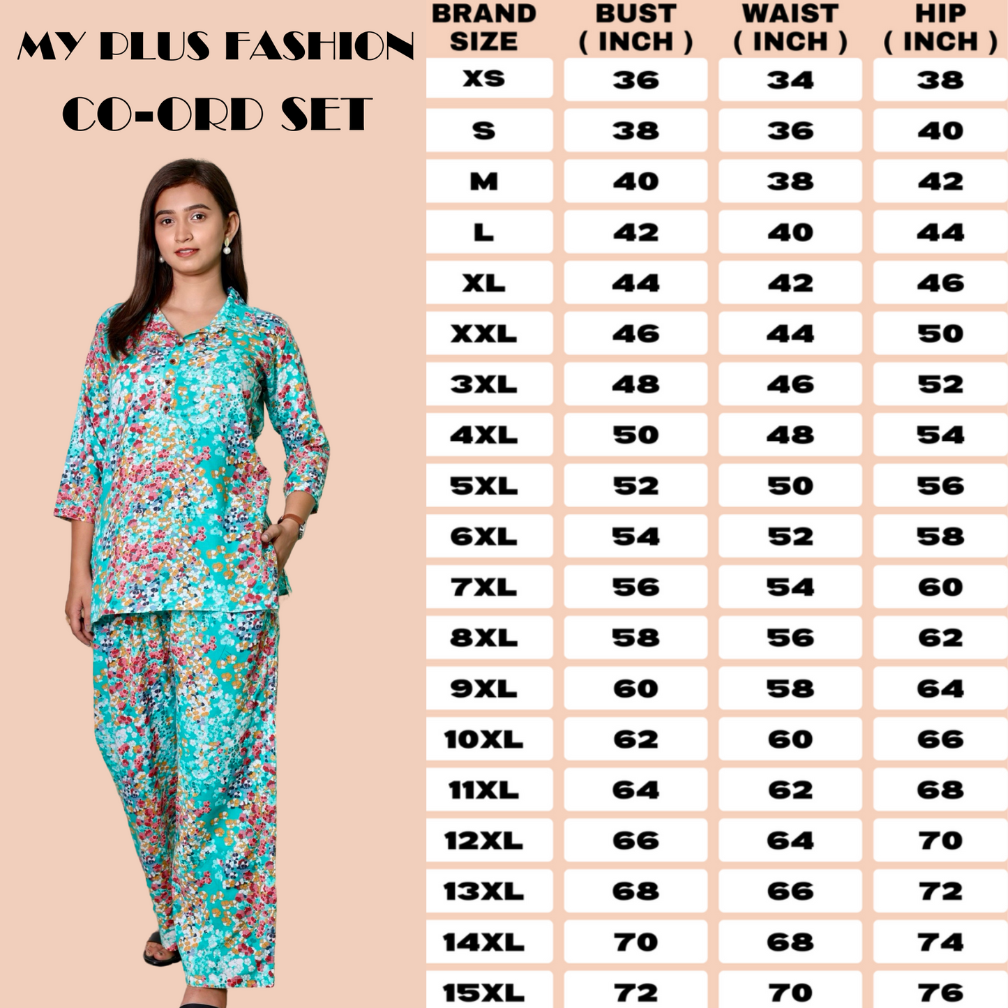 Plus size, co-ord set, XXS, XS, S, M , L , XL, XXL, 3XL, 4XL, 5XL ,6XL, 7XL, 8XL, 9XL, 10XL, 11XL, 12XL, 13XL, 14XL, 15XL, Plus Size Fashion