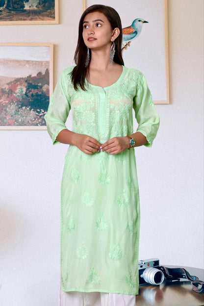 chikankari kurti, lucknowi kurti, lucknowi chikankari kurti, cahnderi chikankari kurti, women’s chikankari kurti, XXS, XS, S, M, L, XL, XXL