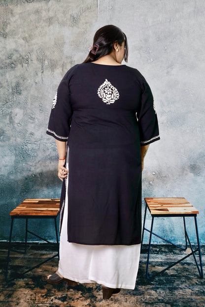 Plus Size Chikankari Kurti