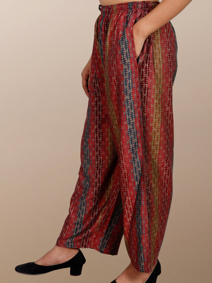 Printed Palazzo Pant fully elasticated waistband with drawstring XXS to 12XL