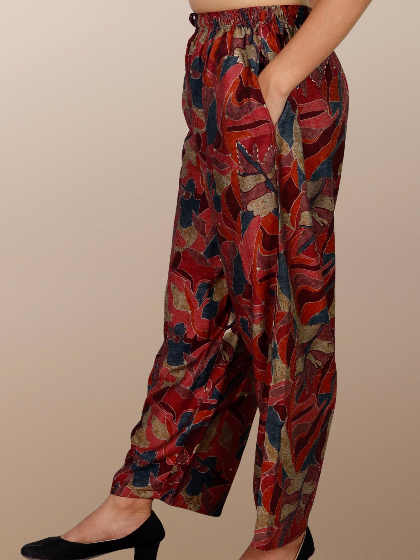 Printed Palazzo Pant fully elasticated waistband with drawstring XXS to 12XL