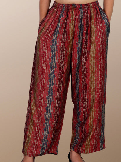 Printed Palazzo Pant fully elasticated waistband with drawstring XXS to 12XL