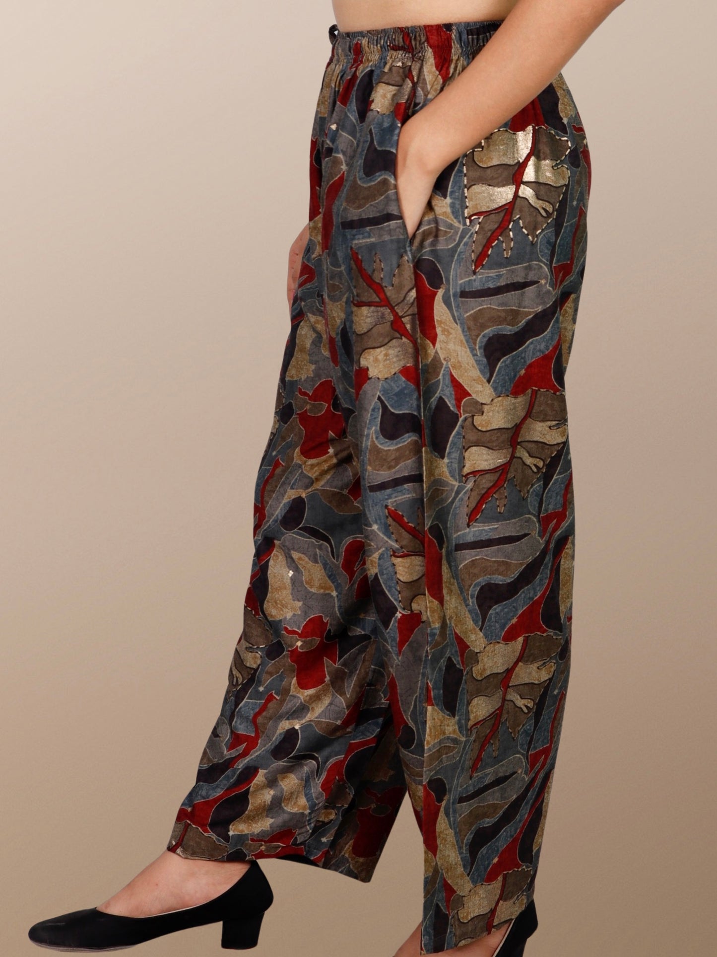 Plus Size Printed Palazzo Pant fully elasticated waistband with drawstring XXS to 15XL