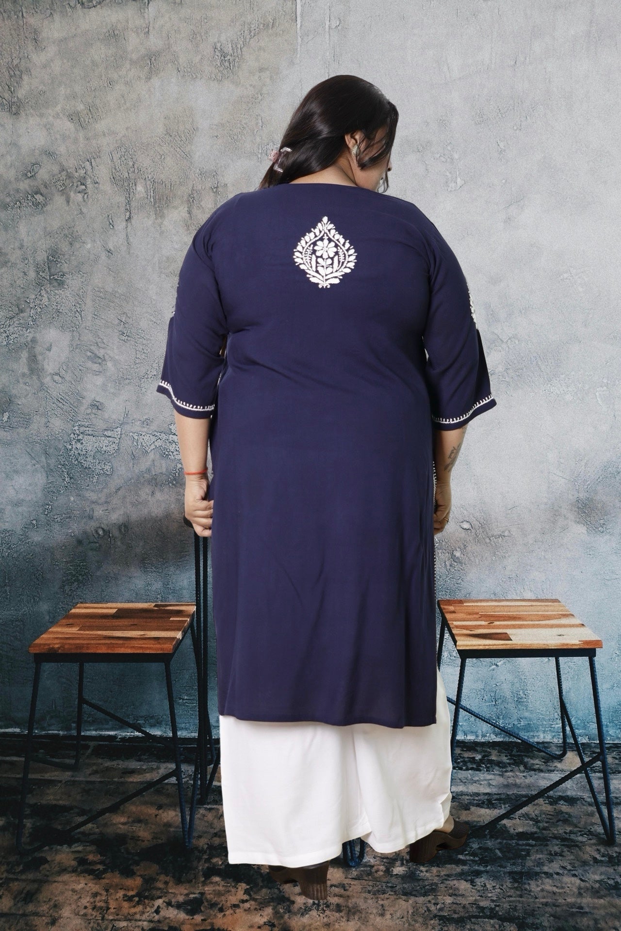 Plus Size Chikankari Kurti