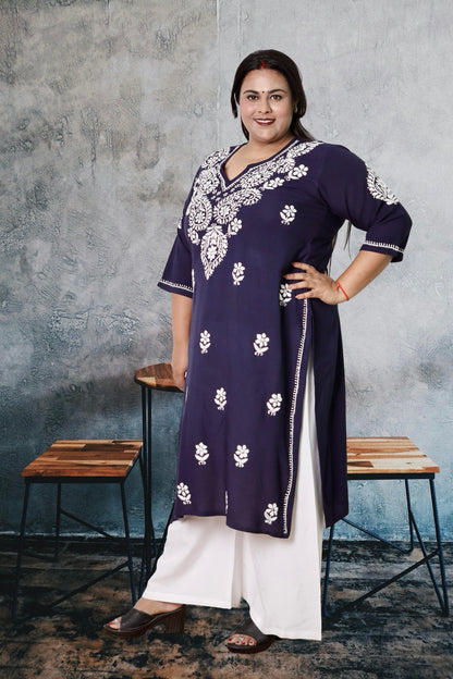 Plus Size Chikankari Kurti Lucknow  Plus Size Chikankari Kurti  3XL 4XL 5XL 6XL 7XL 8XL 9XL 10XL 11XL 12XL