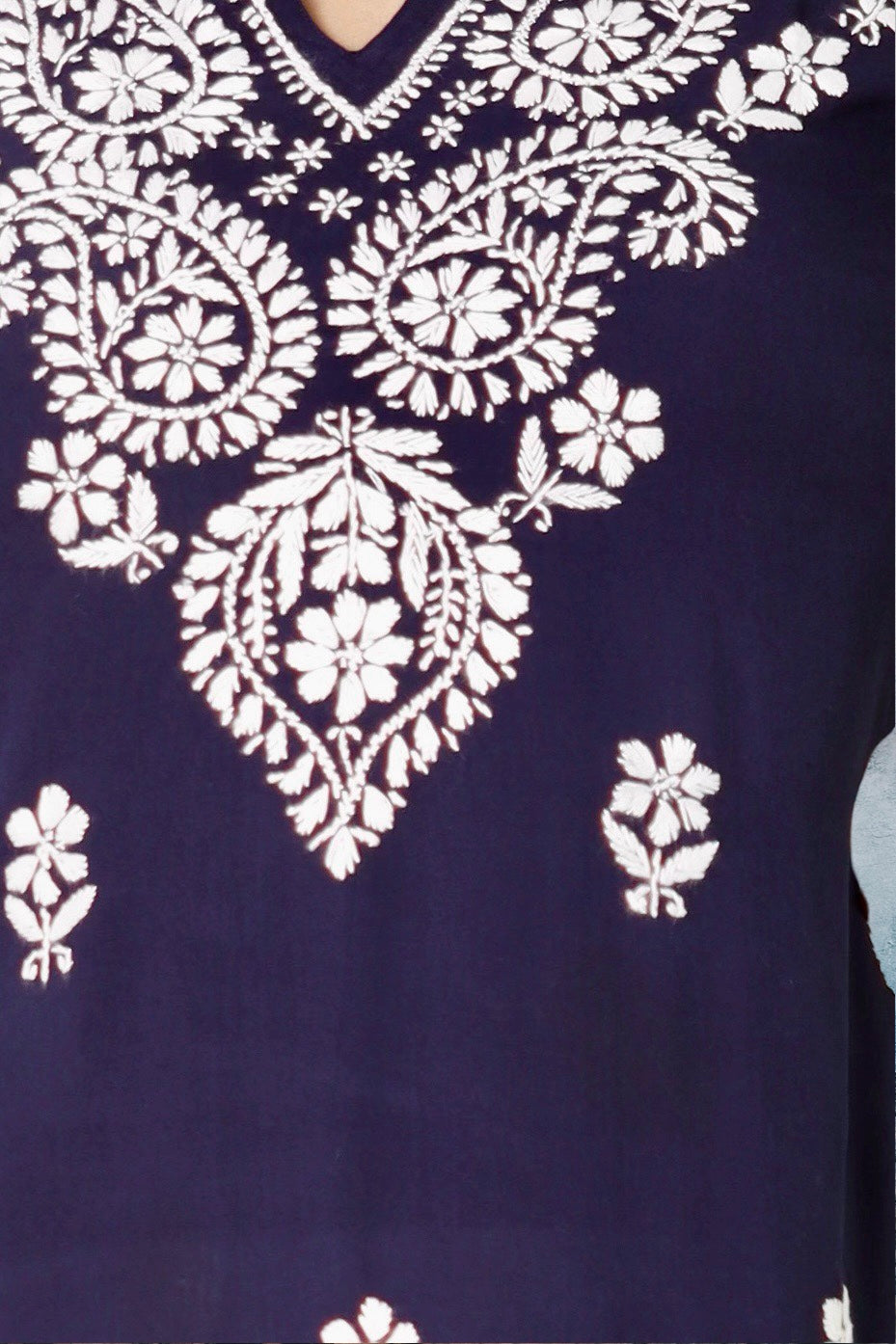 Plus Size Chikankari Kurti