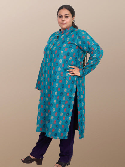 Plus Size Winter Wear CotsWool Kurta