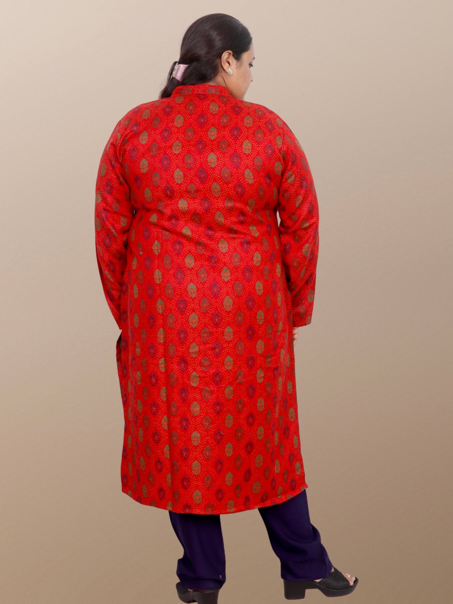 Plus Size Winter Wear CotsWool Kurta